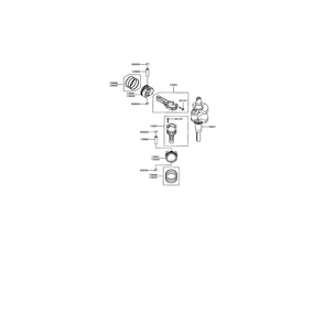 Engine >> Piston/Crankshaft Diagram and Parts List for 893999  Cub Cadet Lawn Tractor